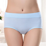 Stylish Hipster Panties Soft Breathable Underwear For Girls Cotton Blends Elastic Fitting Panty - Light Blue - Shop N Save