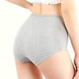 Stylish High Waist Brief Underwear Soft Summer Fabric Elastic Closure Mesh Pattern Underwear - Gray - Shop N Save