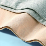 Stylish High Waist Brief Underwear Soft Summer Fabric Elastic Closure Mesh Pattern Underwear - Light Blue - Shop N Save