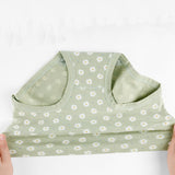 Stylish Light Green Hipster Underwear for Women Printed Soft Fabric Summer Fashion Girls Wear Panty Elastic Waist Cotton Blends