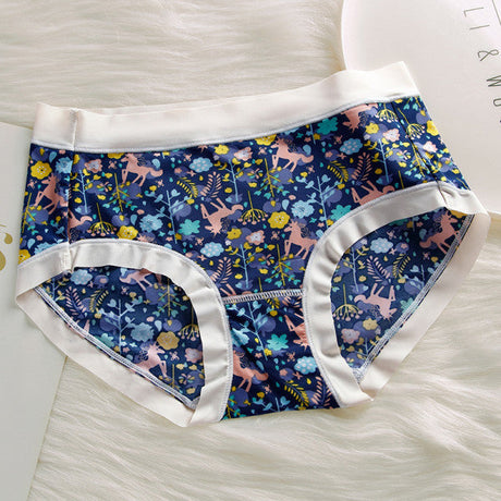 Stylish Multi-Print Women\'s Hipster Panties Soft Breathable and Fashionable Undergarment for Girls - Shop N Save