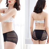 Stylish Floral Lace Hipster Underwear in Soft Cotton Blend Luxury Slim Fit Women's Panty - Black - Shop N Save