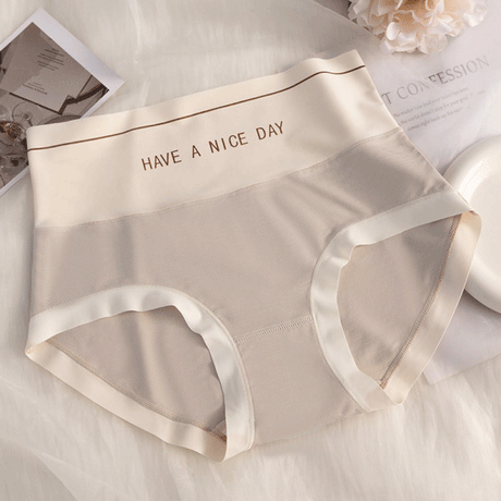 Ultra-Comfortable Cotton Hipsters Breathable Slim Fit Underwear for Women - Milk Tea - Shop N Save