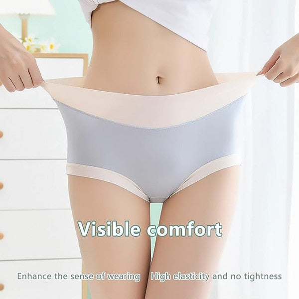 Stylish Cotton Blend Hipsters Comfortable Slim-Fitting Women's Underwear - Pink - Shop N Save