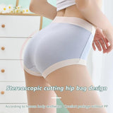 Stylish Cotton Blend Hipsters Comfortable Slim-Fitting Women's Underwear - Blue White - Shop N Save