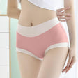 Stylish Cotton Blend Hipsters Comfortable Slim-Fitting Women's Underwear - Pink - Shop N Save