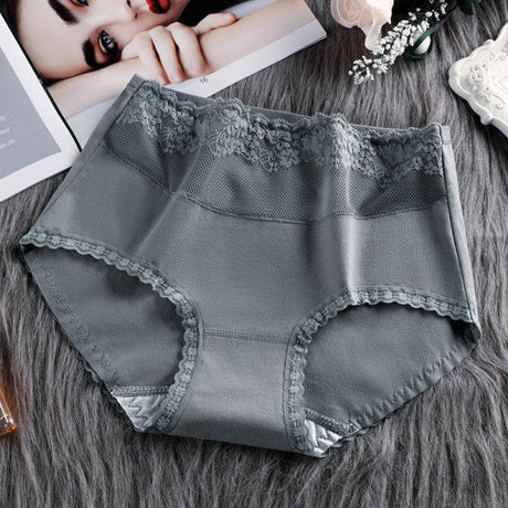 Stylish Gray Lace Hipster Underwear Slim Fit Elastic Waist Thin Fabric Perfect for Casual Fashion! - Shop N Save