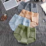 Stylish Lace Patched Hipster Underwear for Women Slim Fit Casual Fashion in Green Spandex - Shop N Save
