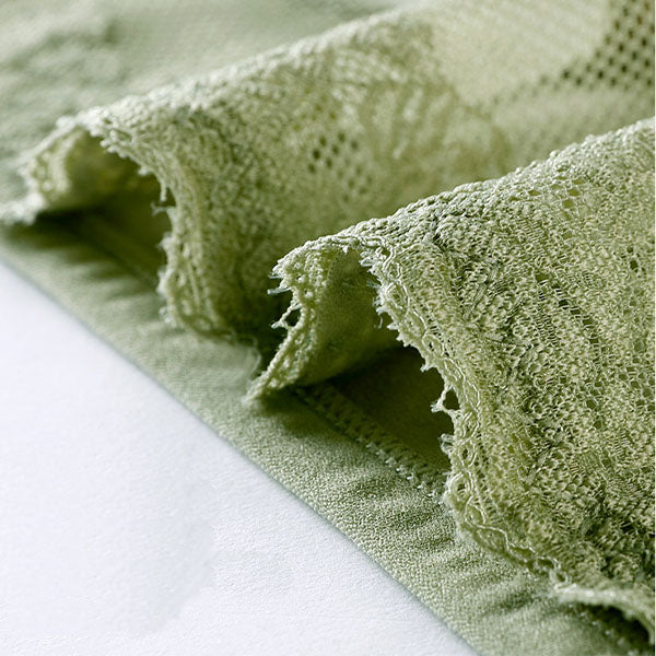 Stylish Lace Patched Hipster Underwear for Women Slim Fit Casual Fashion in Green Spandex - Shop N Save