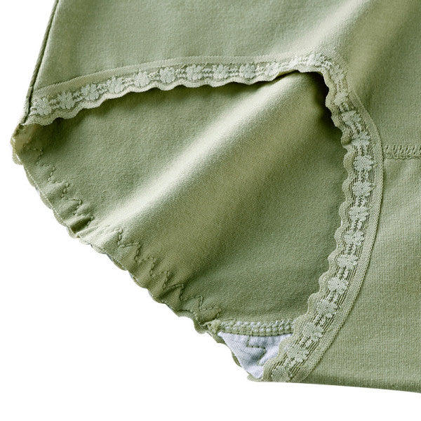 Stylish Lace Patched Hipster Underwear for Women Slim Fit Casual Fashion in Green Spandex - Shop N Save