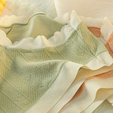 Striped Heart Pattern Underwear Wavy Stylish Women Undergarments Panty Summer Wear Light Thin Fabric - Light Green - Shop N Save