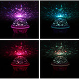 Starry Rotatable Decor Lights USB &amp; Battery Powered Festive Night Lighting for Party Decor Self Assemble - Purple