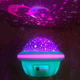 Starry Rotatable Decor Lights USB &amp; Battery Powered Festive Night Lighting for Party Decor Self Assemble - Pink