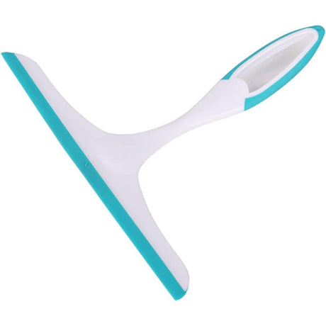 Silicon Window Wiper All Purpose Glass Cleaner for Bathroom Mirror Cleaning Handheld with Small Handle White Color