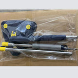 Modern Navy Triangle Mop Adjustable Automatic Squeezing Long Handle Reusable Cloth. Perfect for Daily Cleaning of Walls Ceilings Windows