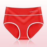 Comfy &amp; Stylish Red Cotton Blend Hipster Underwear Elastic Waist Breathable Soft Fabric Stretchable Perfect for Everyday Wear - Shop N Save