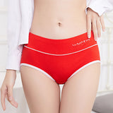 Comfy &amp; Stylish Red Cotton Blend Hipster Underwear Elastic Waist Breathable Soft Fabric Stretchable Perfect for Everyday Wear - Shop N Save