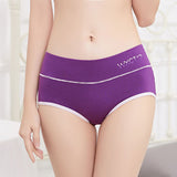 Stylish Purple Cotton Hipster Underwear Breathable Soft Comfortable and Stretchable Women\'s Undergarments with Elastic Waist - Shop N Save