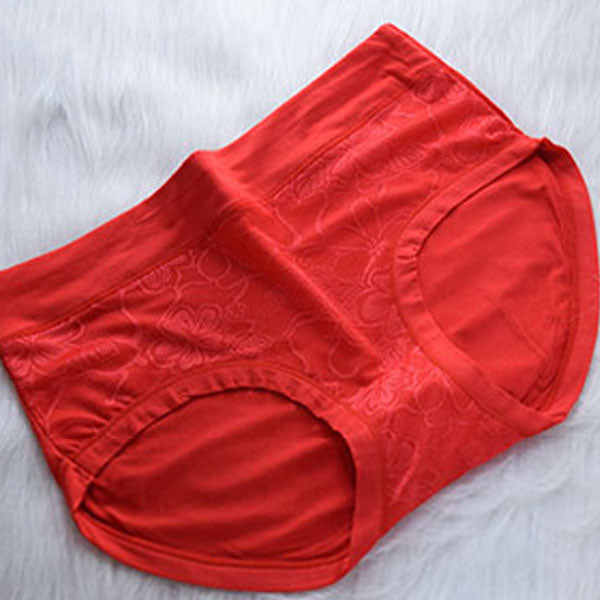 Soft and Stylish Cotton Blend Hipster Underwear in Red | Elastic Waist | Breathable and Comfortable Women\'s Panty - Shop N Save
