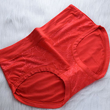 Soft and Stylish Cotton Blend Hipster Underwear in Red | Elastic Waist | Breathable and Comfortable Women\'s Panty - Shop N Save