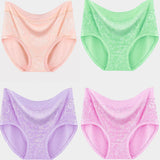 Stylish Floral Print Hipster Underwear Soft Cotton Blends Normal Fit Elastic Waist Breathable and Comfortable Women\'s Panty - Shop N Save