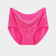 Floral Print Hipsters Soft Breathable Women\'s Panty in Rose Pink. Stylish Underwear with Elastic Waist. Normal fit. - Shop N Save