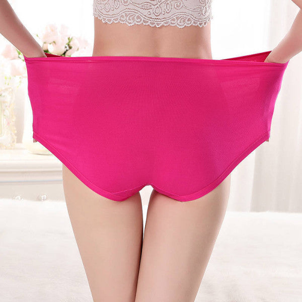 Floral Print Hipsters Soft Breathable Women\'s Panty in Rose Pink. Stylish Underwear with Elastic Waist. Normal fit. - Shop N Save