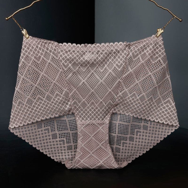 Ultra Chic Black Geometric Print Women\'s Hipster Underwear Stretchable Light Fabric Comfy Fit - Shop N Save