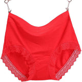 Bold Lace Hipster Underwear Feminine Red Color Breathable and Thin Fabric Perfect for Casual Occasions. Must-have for Women! - Shop N Save