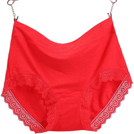 Bold Lace Hipster Underwear Feminine Red Color Breathable and Thin Fabric Perfect for Casual Occasions. Must-have for Women! - Shop N Save