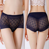 Ultra Chic Black Geometric Print Women\'s Hipster Underwear Stretchable Light Fabric Comfy Fit - Shop N Save