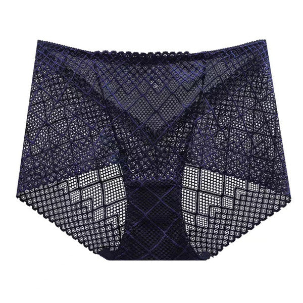 Ultra Chic Black Geometric Print Women\'s Hipster Underwear Stretchable Light Fabric Comfy Fit - Shop N Save