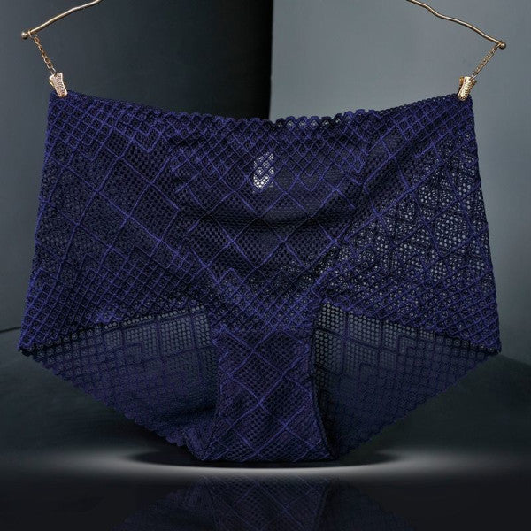 Ultra Chic Black Geometric Print Women\'s Hipster Underwear Stretchable Light Fabric Comfy Fit - Shop N Save