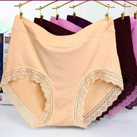 Skin Color Lace Patched Hipster Underwear Breathable &amp; Comfortable Women\'s Innerwear for Casual Occasions - Shop N Save
