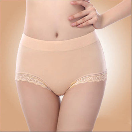 Skin Color Lace Patched Hipster Underwear Breathable &amp; Comfortable Women\'s Innerwear for Casual Occasions - Shop N Save