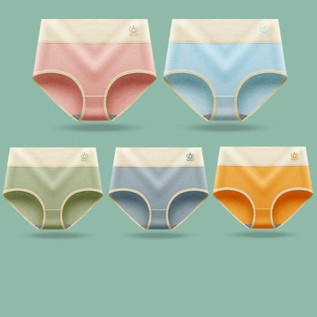 Comfortable and Stylish High Waist Elastic Hipster Underwear for Women Light Pink Cotton Blends. Perfect for Everyday Casual Wear! - Shop N Save