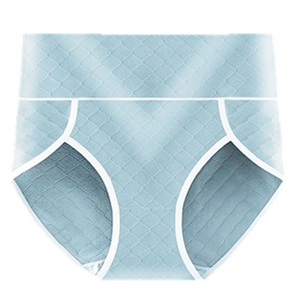 Bold and Trendy Geometric Hipster Underwear for Women Soft Cotton Blends Wide Elastic Waist Blue Ash Shade Perfect Inner Wear for Girls - Shop N Save