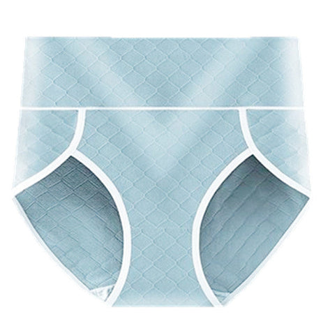 Bold and Trendy Geometric Hipster Underwear for Women Soft Cotton Blends Wide Elastic Waist Blue Ash Shade Perfect Inner Wear for Girls - Shop N Save