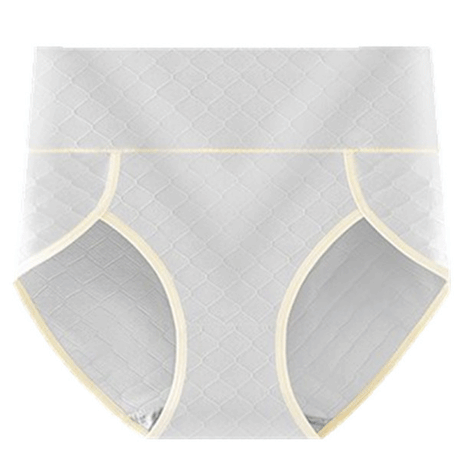 Stylish Gray Geometric Hipster Underwear Soft Fabric Women\'s Panties with Wide Elastic Waist Perfect for Fashionable Girls - Shop N Save