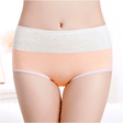 Stylish Elastic Waist Two Tone Cotton Blend Hipster Underwear for Women Soft Fabric Slim Fitted Stretchable Orange - Shop N Save