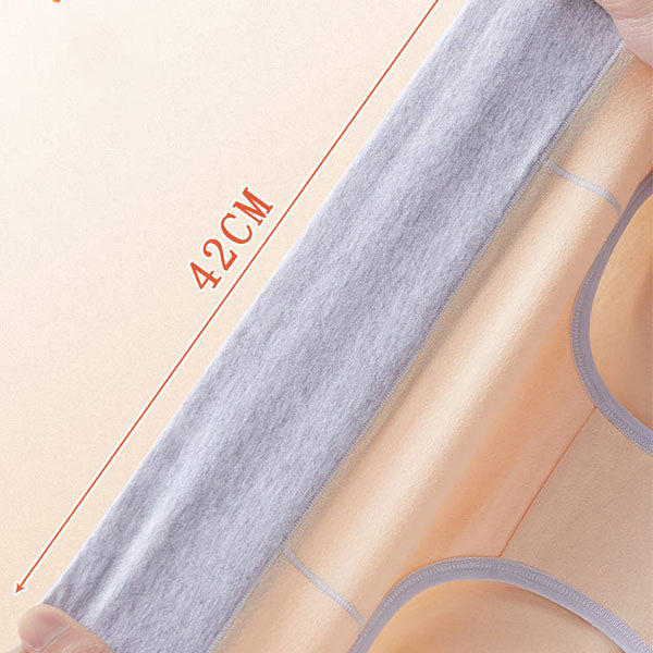 Stylish Elastic Waist Two Tone Cotton Blend Hipster Underwear for Women Soft Fabric Slim Fitted Stretchable Orange - Shop N Save