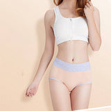 Stylish Elastic Waist Two Tone Cotton Blend Hipster Underwear for Women Soft Fabric Slim Fitted Stretchable Orange - Shop N Save