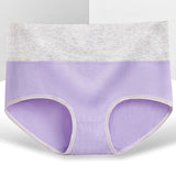 Stylish Light Purple Hipster Cotton Blend Women\'s Underwear Comfortable Elastic Waist Soft Fabric Normal Fit - Shop N Save