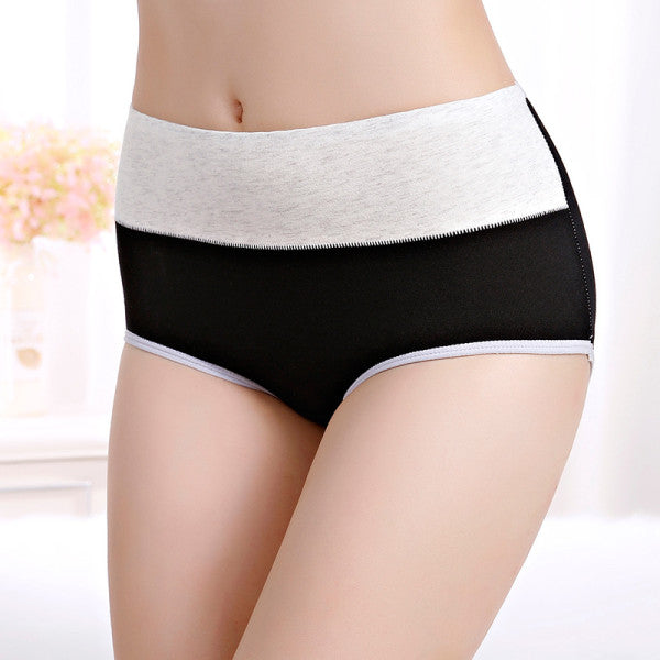 Chic Black Cotton Blend Hipster Underwear Soft Stretchable &amp; Stylish Women\'s Panties with Elastic Waist - Shop N Save