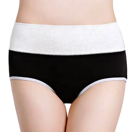 Chic Black Cotton Blend Hipster Underwear Soft Stretchable &amp; Stylish Women\'s Panties with Elastic Waist - Shop N Save