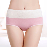 Stylish Gray Pink Elastic Waist Women\'s Hipster Underwear Soft Fabric Slim Fitted Stretchable Cotton Blend Material - Shop N Save