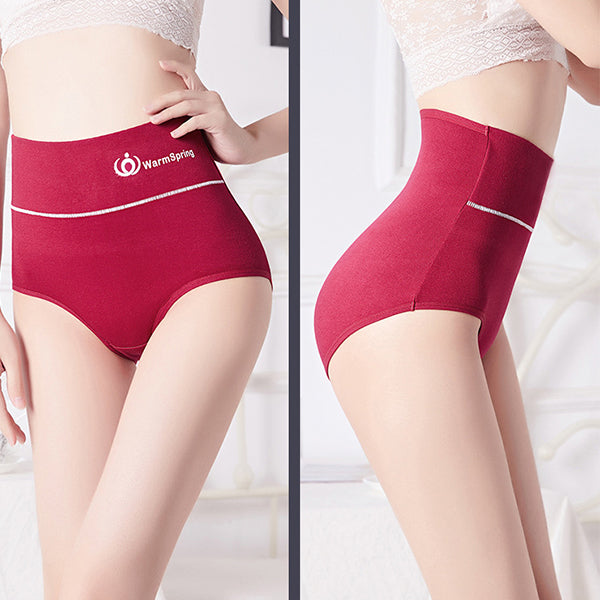Comfortable Wine Red Cotton Blend Women\'s Hipster Underwear Soft Fabric Elastic Waist Perfect Innerwear for Girls - Shop N Save