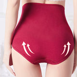 Comfortable Wine Red Cotton Blend Women\'s Hipster Underwear Soft Fabric Elastic Waist Perfect Innerwear for Girls - Shop N Save