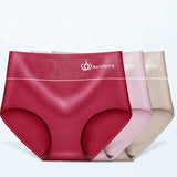 Comfortable Wine Red Cotton Blend Women\'s Hipster Underwear Soft Fabric Elastic Waist Perfect Innerwear for Girls - Shop N Save