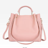 Stylish Pink Synthetic Leather Handbags for Women Large Capacity Adjustable Strap Zipper Closure 4-Piece Set - Shop N Save